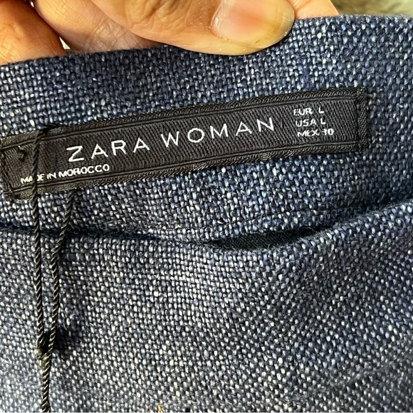 NWT Zara linen A-Line Skirt, Sz M - Picture 3 of 7
